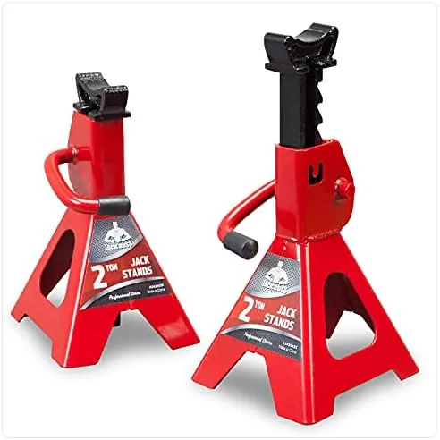 jack boss jack stands low profile 2 ton4000 lbs lifting car stand fit use for cars automotive small vehicles 2 pack